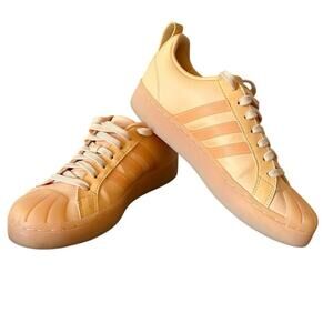 Adidas Streetcheck Sneaker - Women's Size 7 Orange Leather  Casual EUC